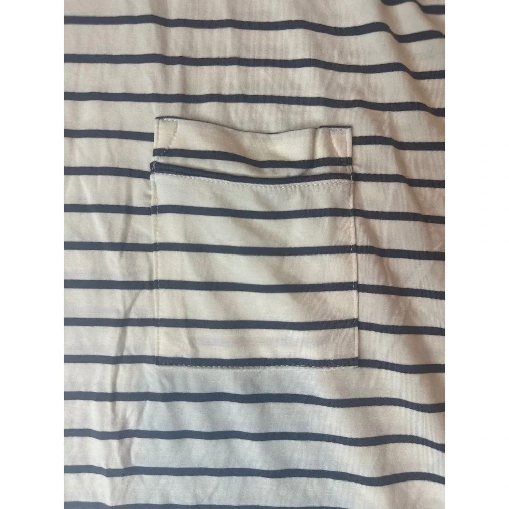State of Day Intimates Fluid Knit Pajama Set Large Stripe Tencel Modal 2pc NWT